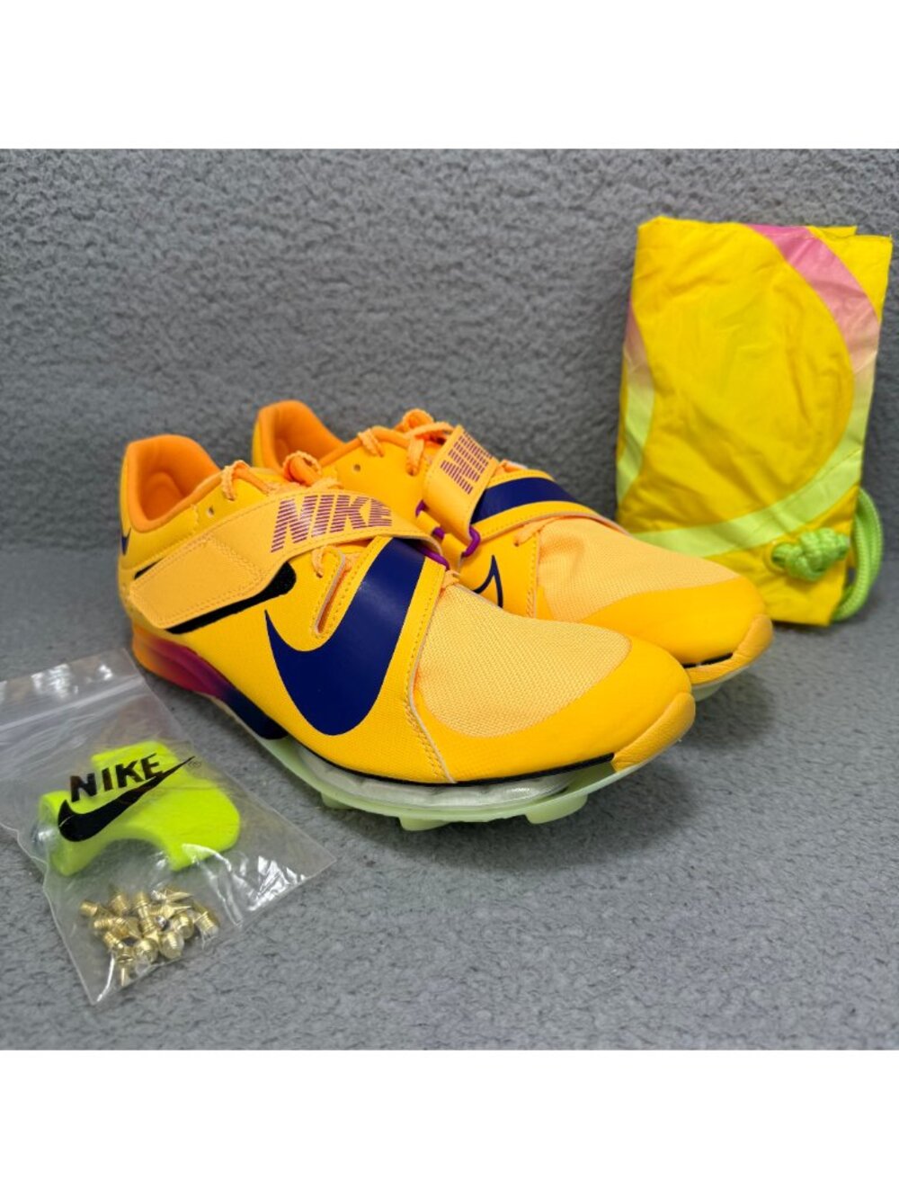 Nike Zoom Long Jump Elite Men 7.5 Shoe Citron Pulse Track & Field Running Cleats